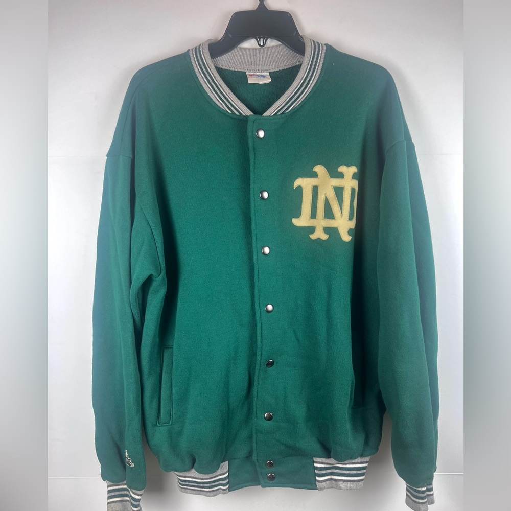 Vintage Majestic Norte Dame Letterman Jacket size Large